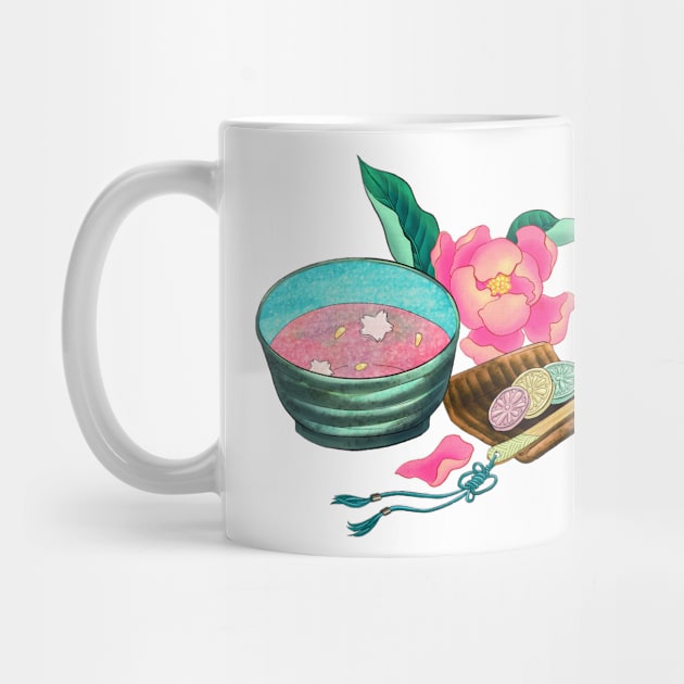 Minhwa: Korean Tea Time C Type by koreanfolkpaint